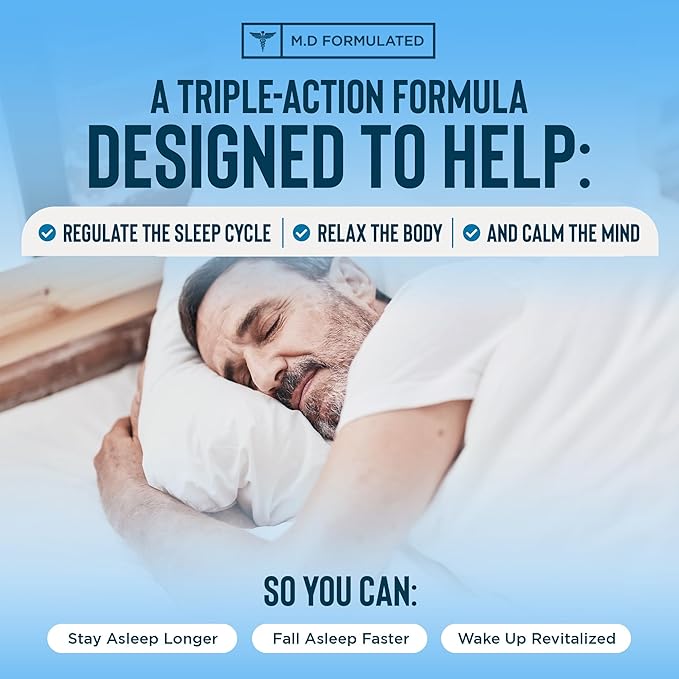 Relaxium Sleep Supplement for Adults – Melatonin, Magnesium Glycinate, Ashwagandha & Valerest, 120 Capsules