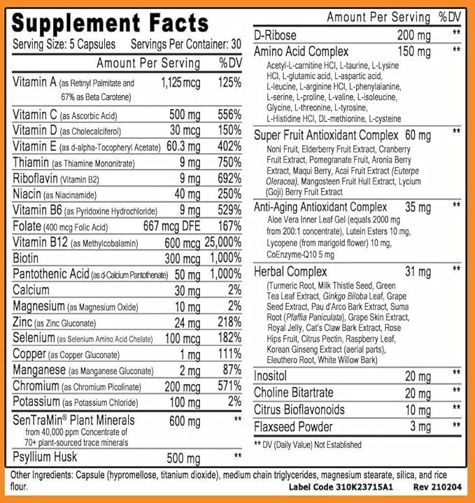 Immuno 150 – Daily Body, Mind & Immune Support | 150 Caplets