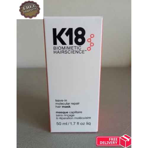 K18 Leave-In Molecular Repair Hair Mask – 1.7 oz Treatment for Damaged Hair