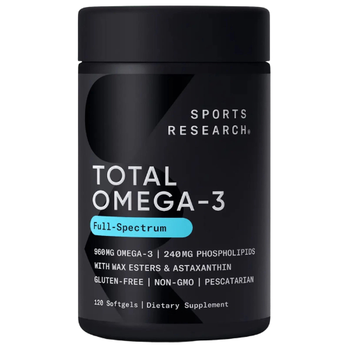 Sports Research Total Omega-3, 1100mg, 120 Softgels
