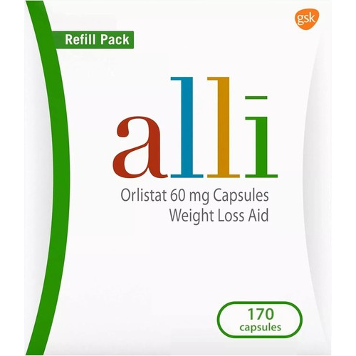 Alli Diet Weight Loss Supplement Pills Orlistat 60Mg Capsules,170 Count