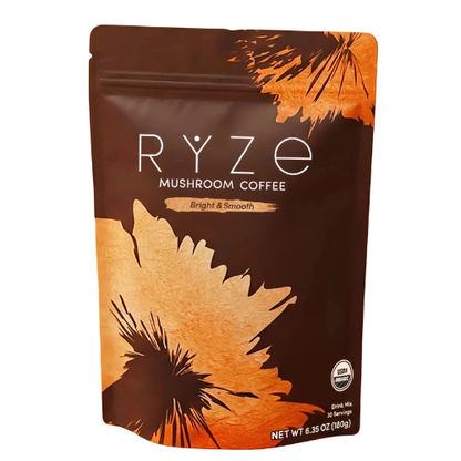 1Pack Organic Rýze Mushroom Coffee 30 Servings Instant Coffee