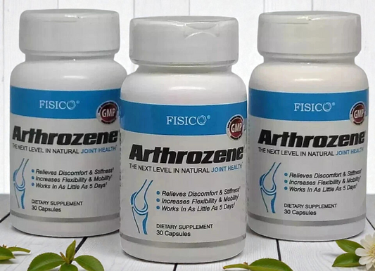 3x Fisico Arthrozene Natural Joint Health Supplement 30 Capsules – Advanced Joint Support Formula